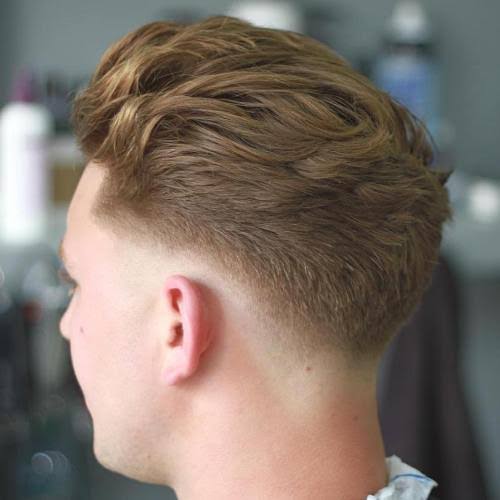 Slick back haircut style reference