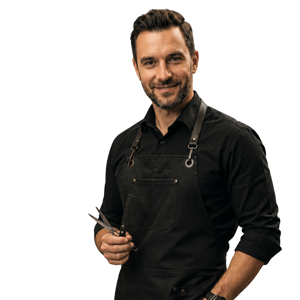 Marcus Vale, master barber at Noble Cut Studio