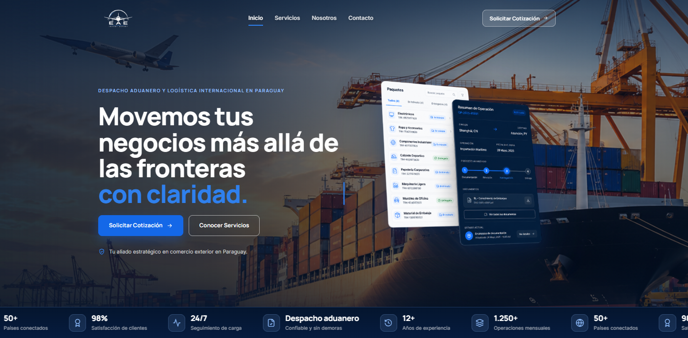 Business company website preview