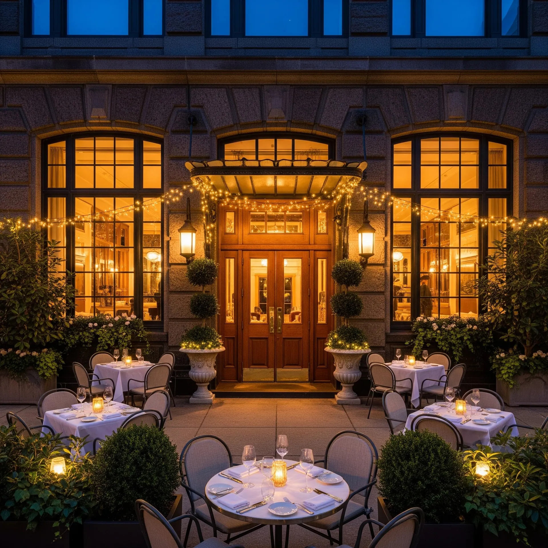 Guests dining