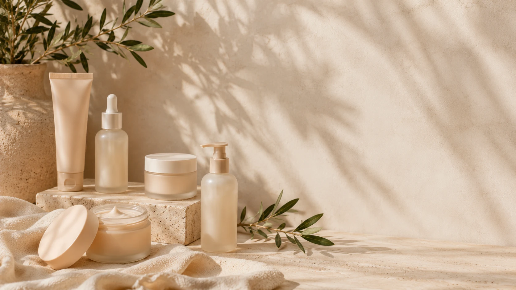 Editorial seasonal skincare campaign — Lumina